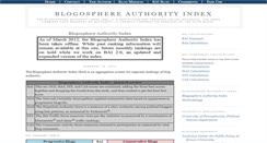 Desktop Screenshot of blogosphereauthorityindex.com